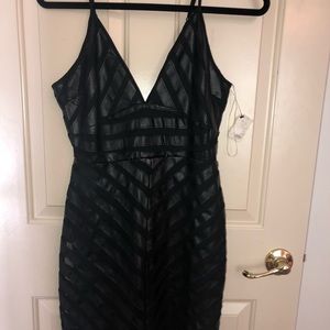 Black patterned dress